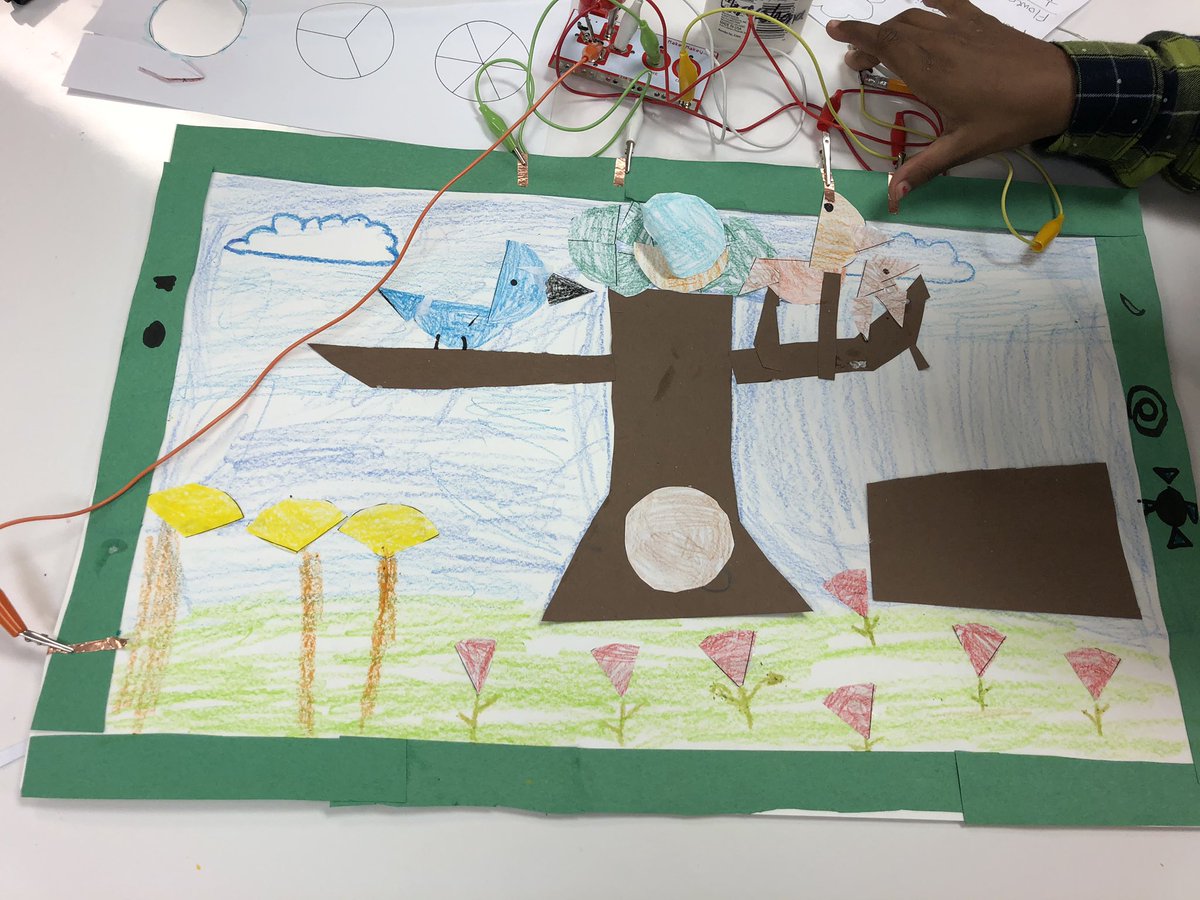 jsharbin1's tweet photo. @BBCMES 3rd graders had a blast with their interactive fraction art projects in #TheLightbulbLab this week! Check out these awesome masterpieces! @makeymakey @scratch @AMSTI_UM @TCBOE https://t.co/9Ye0yqREZN