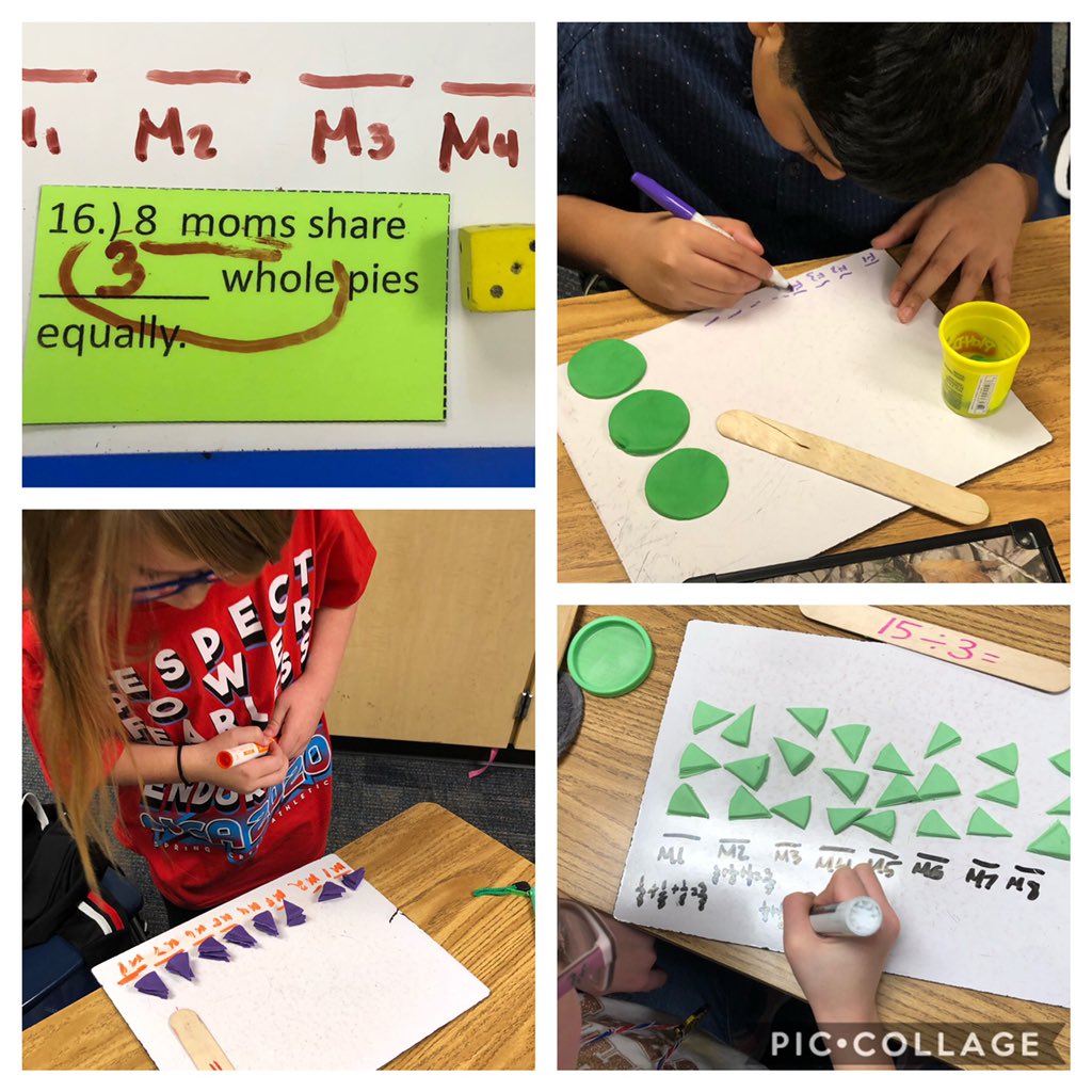 So no one says, “not fair” we are going to partition objects equally! Learning Equal Shares in a fun way with these little chef coyotes! #refuse2sink <a href="/KohrvilleKISD/">Kohrville Elementary</a>