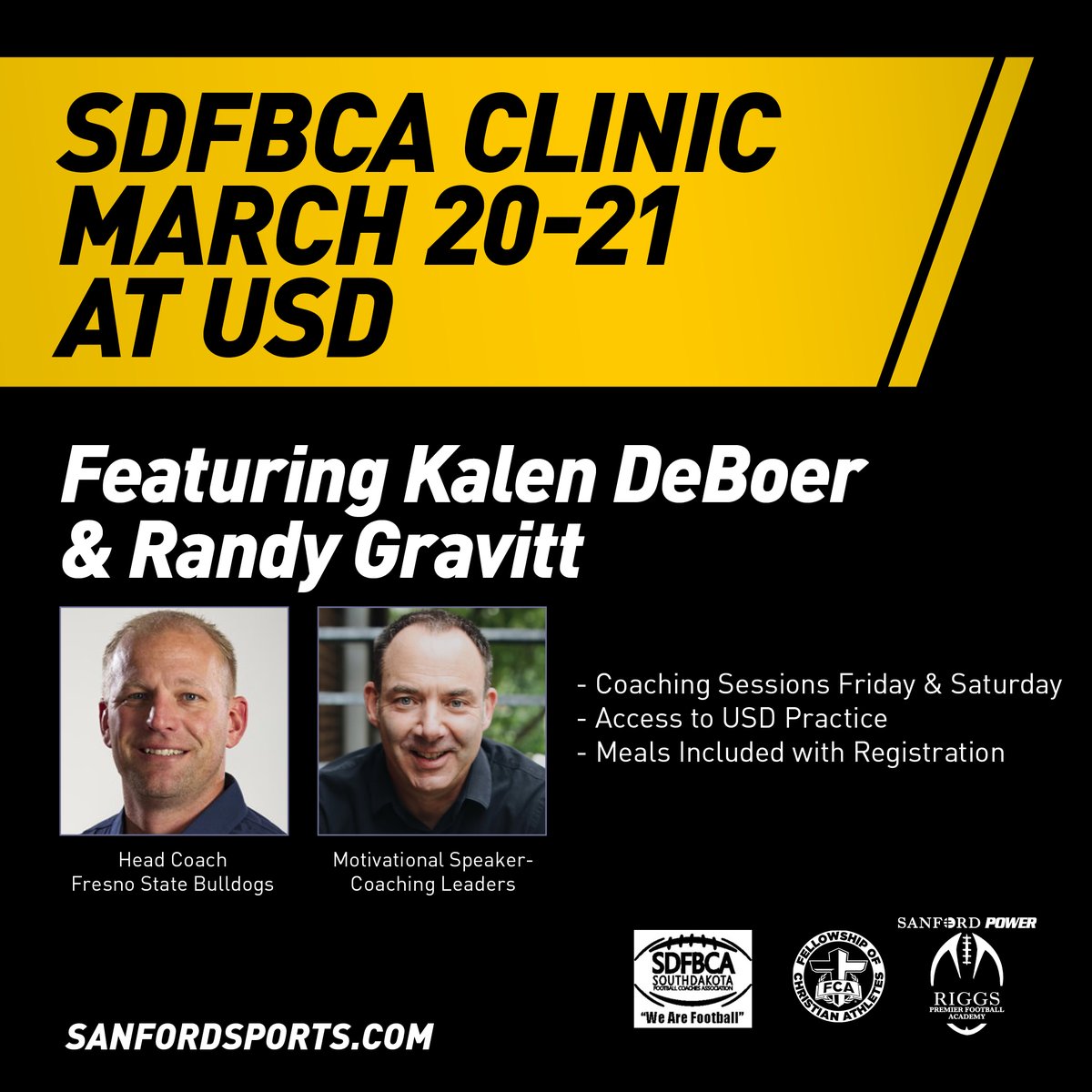 Don't miss our clinic at Vermillion March 20-21!

Learn some ball, sharpen your saw!

Register your staff now:

sanfordsports.sportngin.com/register/form/…