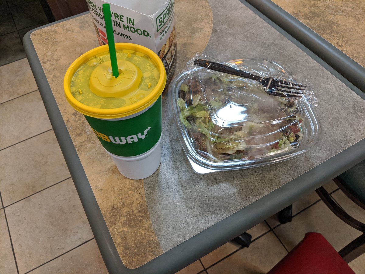 mike_fcp's tweet photo. What is the Greta Thunberg is going on here?!?  NY Subway wouldn't give me a bag due to a state wide ban.  #eatfresh #savetheplanet https://t.co/q60uD2POZT
