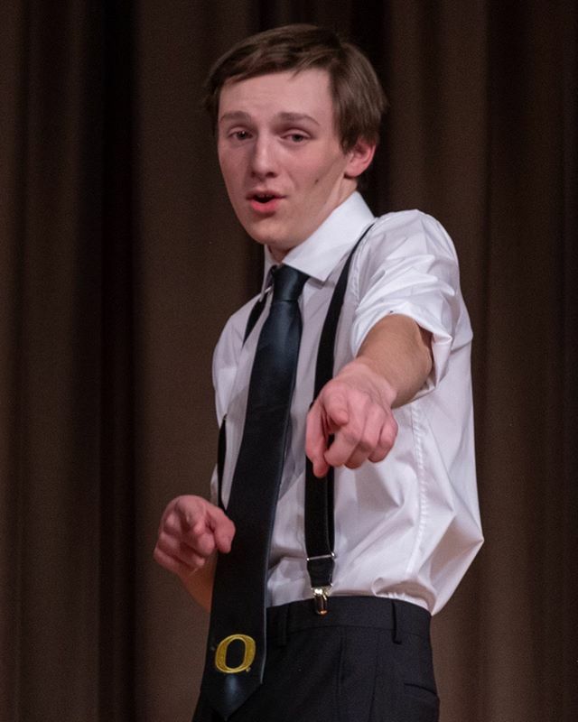 10 Days  until showtime!

Today we have Bryce Harvey
Hometown: Denver, Colorado
Studying: History with an Audio production minor
Post-UO plans: Music producer or recording artist 
Position in the group: Business Manager
Favorite OTR Track: All of “A Fifth” but especially “Th…