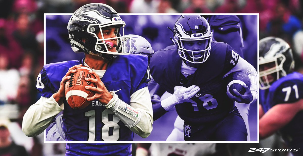 247Sports's tweet photo. Freaky arm talent, elite wheels, creativity for days.

5-star QB @CALEBcsw remind you of anyone?

https://t.co/1paLQr320k https://t.co/QnOaXT44ua