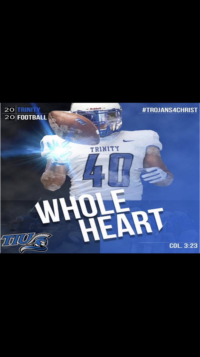IsaiahMay15's tweet photo. Blessed to say that I have received a scholarship to play football at Trinity International University!#Trojans4Christ @CoachAmos03 @CoachButlerTIU https://t.co/0VoiiN5Npu