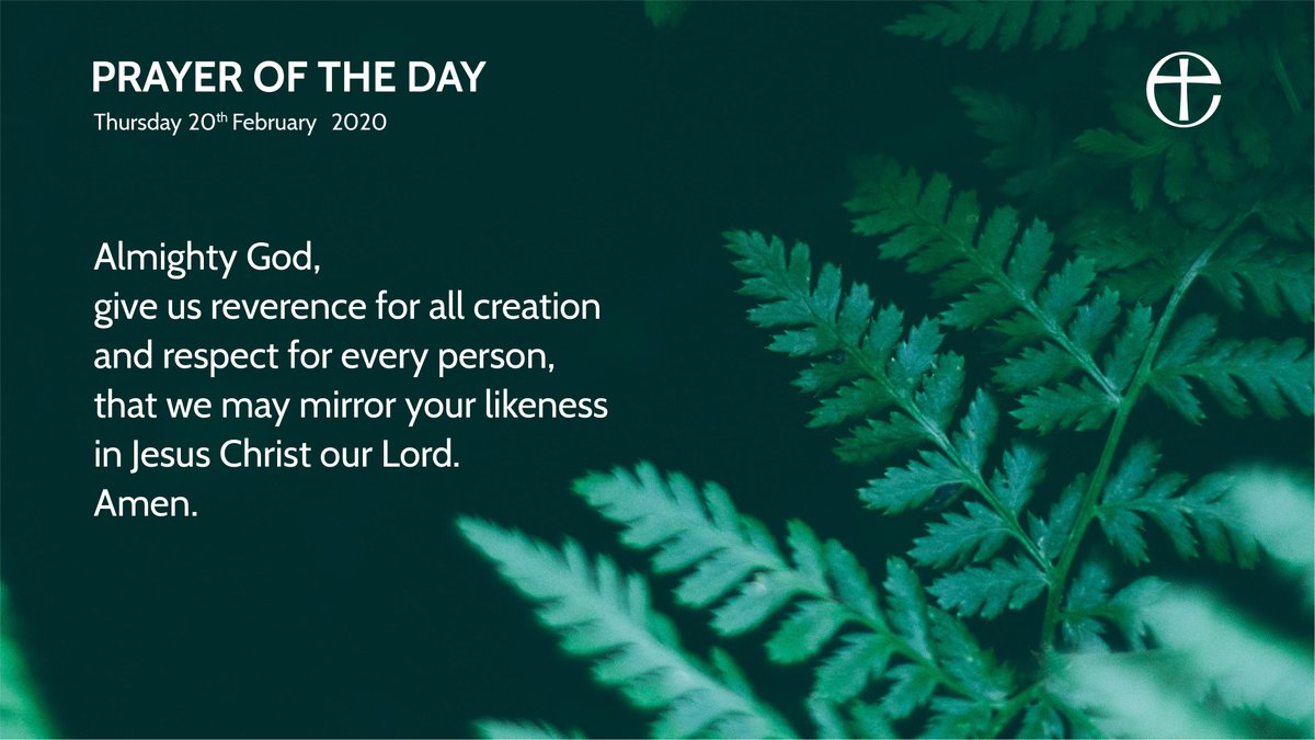 Here is today’s prayer from the Church of England.

You can access text and audio versions through our website: cofe.io/TodaysPrayer.