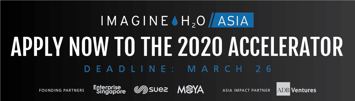 Staal_Instr's tweet photo. In collaboration with Enterprise Singapore, SUEZ, Moya Asia, ADB Ventures and a growing network of Ecosystem Partners.
 
Full Application Deadline: 11:59 PM PST - March 26th, 2020.
Please do let us know if you have any questions!

Contact: Kelven Lam (kelven@imagineh2o.org). https://t.co/YcSRriAk0V