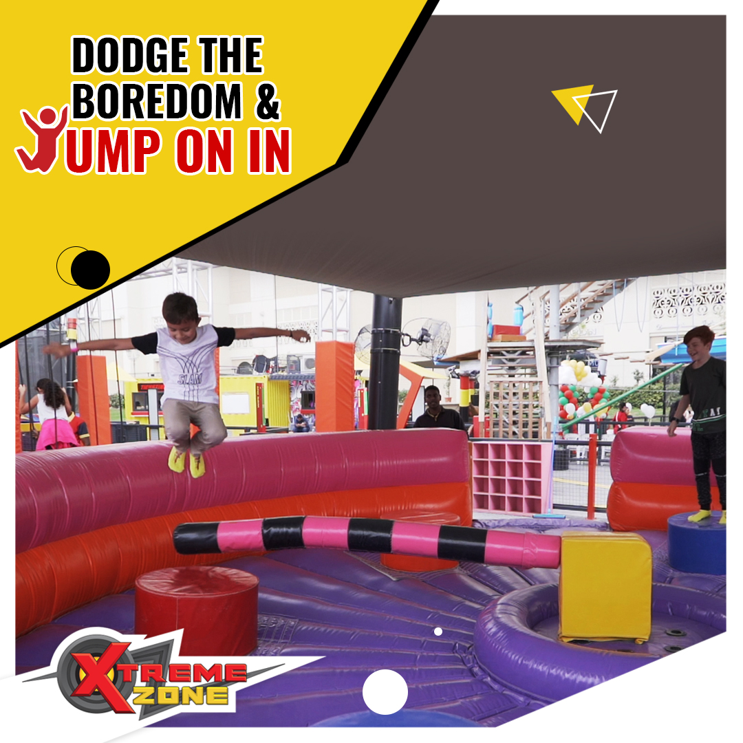 xtremezoneME's tweet photo. Are you ready to test your reflexes? This winter, get on the wipeout challenge and jump as the rod nears you! Visit us at Deerfields Mall!

#XtremeZone #AbuDhabi #DeerfieldsMall #Games #Entertainment #Rides #Adventure #Bounce #Jump #Twist #FamilyFun #Fun #FunTimes #FunInAbuDhabi https://t.co/GdlKa2ynyC