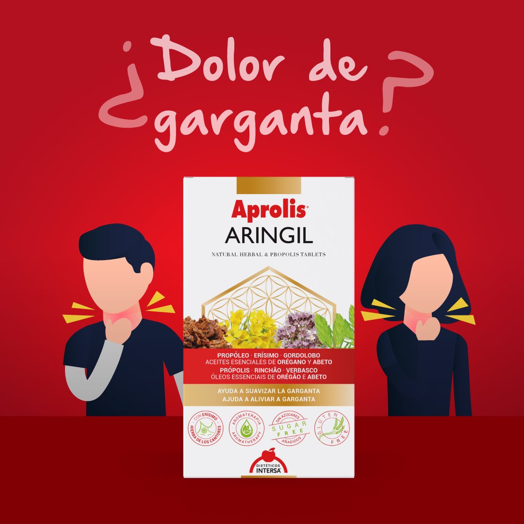 Intersalabs's tweet photo. Aprolis ARINGIL

En caso de irritación de garganta... comprimidos con propóleo, erísimo y aceites esenciales de orégano y pino que debemos tomarlos  Su toma alivia la inflamación y la calma la irritación.

https://t.co/ReOIeknEOj

#aprolis #dolorgarganta #propoleo #erisimo https://t.co/1xY08i3Uip