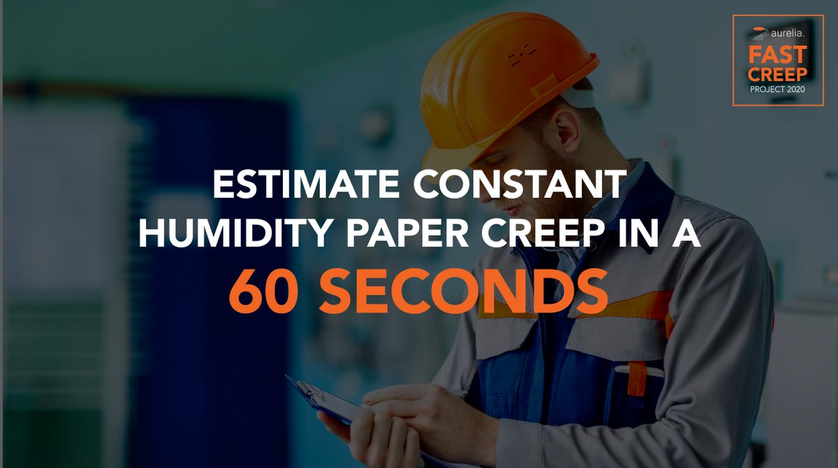 Our 2020 Fast creep Project has discovered how to estimate humidity paper creep in as little as 60 seconds! Want to know what else can be done? lnkd.in/fu9gn5d

#pulpandpaper #biomaterials #recycled #circulareconomy #packcaging
