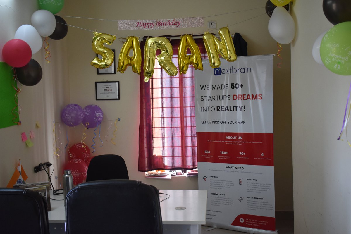 NextbrainStudio's tweet photo. We wish you more great achievements in the years to come and may all your birthday wishes come true. Happy birthday to the best #boss ever!! 
@itssaran

#HappyBirthdaySaranraj #NextbrainStudioTeam https://t.co/BPseNDk2Id