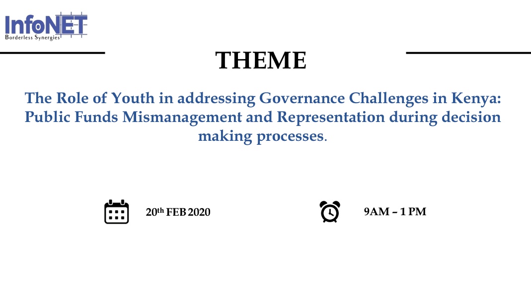 Join us today as we discuss the role of the youth in enhancing good governance #YouthEmpowerment
#GoodGovernanceKE #Data4Dev
