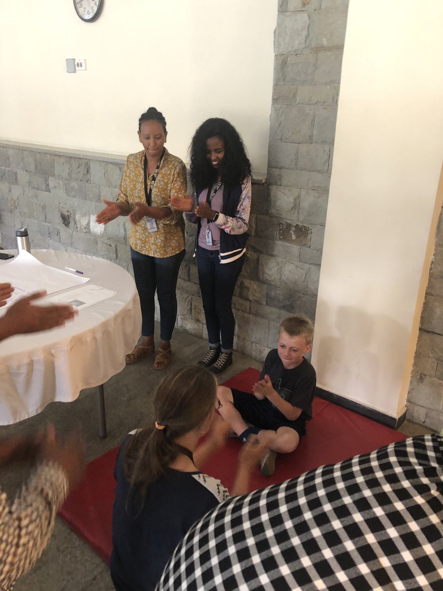 HeyMrHolton's tweet photo. Spreading the PE 🦠virus at ICS Addis. Training a small army of Ts to help Ss with motor skill development. Smiles all around. #PE4ME #PEhasmorefun #betterbodiesbetterminds https://t.co/R9hSSxDks5