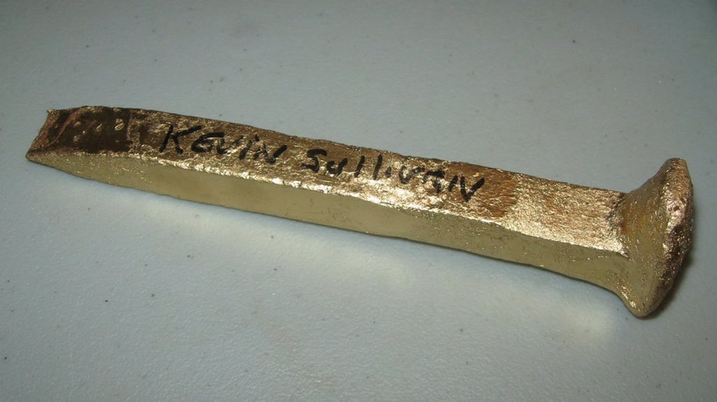 JWsWrestlingMem's tweet image. The golden spike of #KevinSullivan! #TheTaskmaster #TheGamesmaster #WCW #NWA #DungeonOfDoom wrestlingmemorabilia.blogspot.com