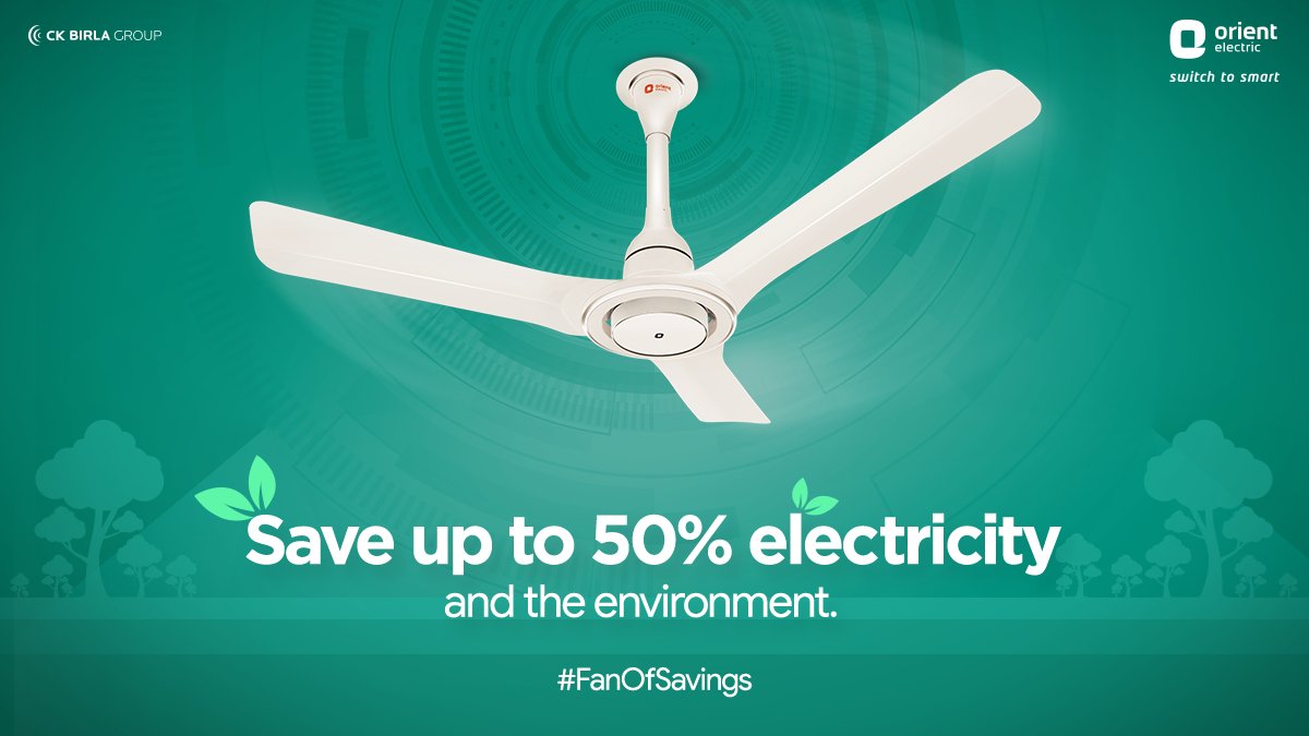 orient_electric's tweet photo. Introducing the all-new Orient i-series fan that saves the environment and 50% electricity through its state-of-the-art Inverter technology. To know more, visit https://t.co/cnuu4fCzBk
#FanOfSavings #iseriesfans #OrientElectric https://t.co/Qf1bmuajPV