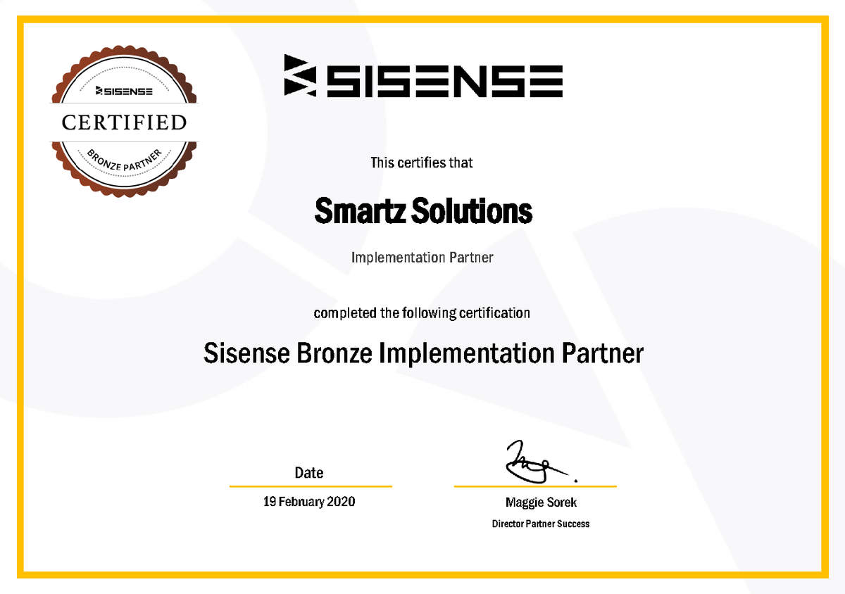 smartz_solution's tweet photo. We are excited to share with you our Sisense Bronze Implementation Partner Certificate. We are proud to be on this journey with Sisense and look forward to the next phase in our ever-growing partnership.
#sisense #sisensepartner #smartzsolutions @Sisense https://t.co/qGVChSig1e