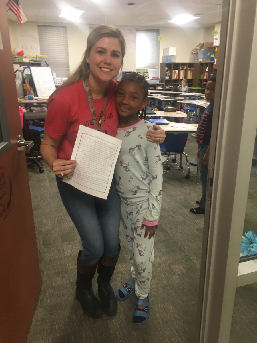 JES 4th graders showing off their compositions around our building!! They were so proud of their writing! <a href="/jwilliams4th/">Jessica Williams</a> #jeschat #Wisdgreatness