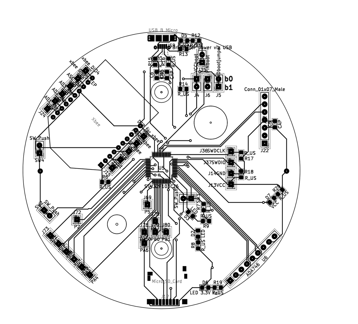#ThrowbackThursday the old <a href="/OaktonRocketry/">Oakton High School Rocketry</a> Student Launch PCB Payload that I designed. 

While we won't be using it for the SLI competition, look out for a new circular modular payload system ;)