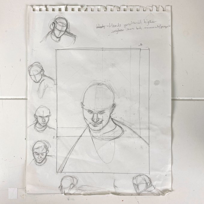 The original sketch for "Disorder" 