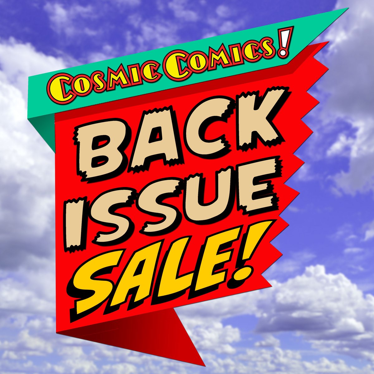 CosmicComicsLV's tweet photo. BACK ISSUE SALE GOING ON RIGHT NOW
...
All Table Back Issues &amp; Cosmic Back Wall Books are BUY TWO GET ONE FREE! All day Friday, Saturday, &amp; Sunday.
...
#BackIssues #BackIssueSale #ComicSale #Sale #CosmicBackWall #getyourfix https://t.co/7LV6QO5byh