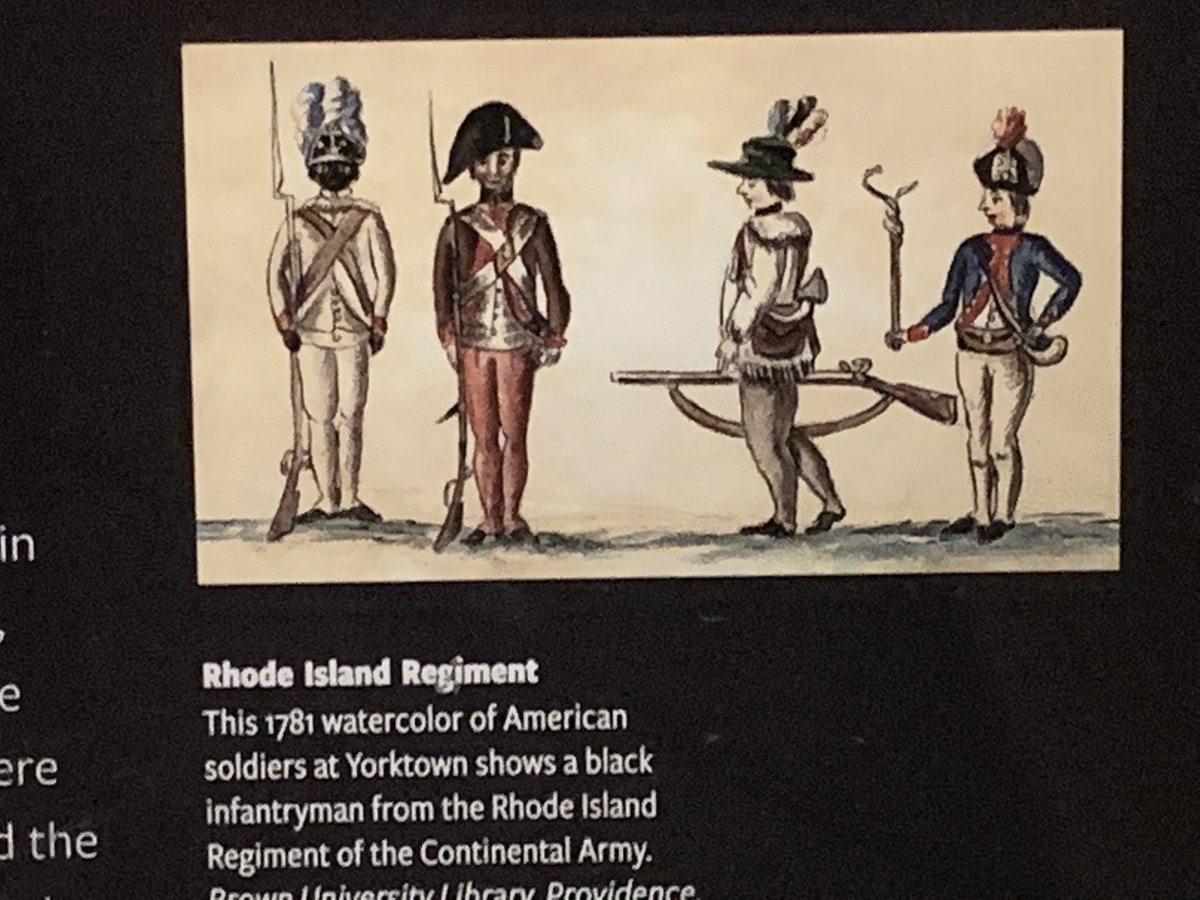 MrKemp2011's tweet photo. Took this pic of Bucks of America & Rhode Island Regiment in American Revolution exhibit at the National Museum of African American History & Culture in DC last month for you to see during Black History month #BHM2020 #blackhistory #blackhistorymonth #BucksofAmerica #blackpatriot https://t.co/5XUsEE0PGX