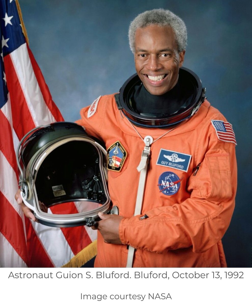 ghs_robotics's tweet photo. Guion Bluford Jr. is our second STEM POC for #BlackHistoryMonth2020 

1. Guion Bluford Jr. was a decorated Air Force pilot and flew 144 combat missions during the Vietnam War- after completing his training at Williams Air Force Base. https://t.co/LArqyo13wn