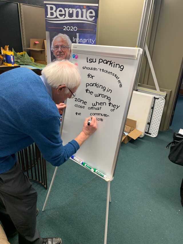 notlsuparking's tweet photo. I mean the mans got a point https://t.co/v4ckm0BUKc