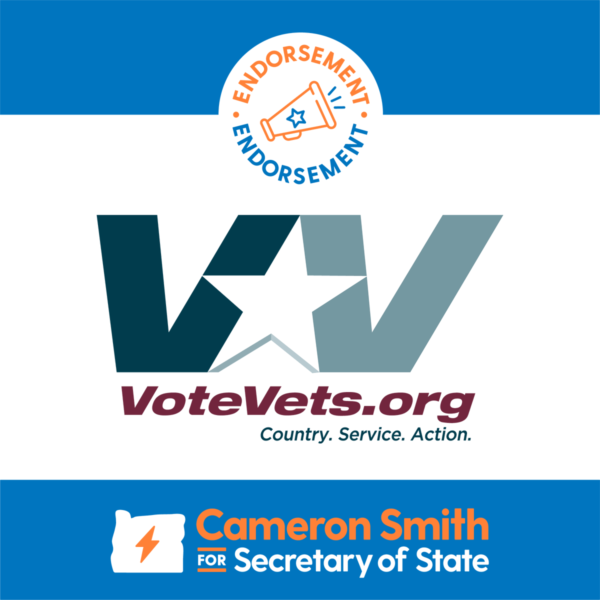 SmithForState's tweet photo. Thank you to @votevets for your endorsement! I'm not a politician - I'm proud to be running as a Marine veteran and public servant with the kind of insight and experience to be the next Secretary of State. https://t.co/jyYmzDSFso