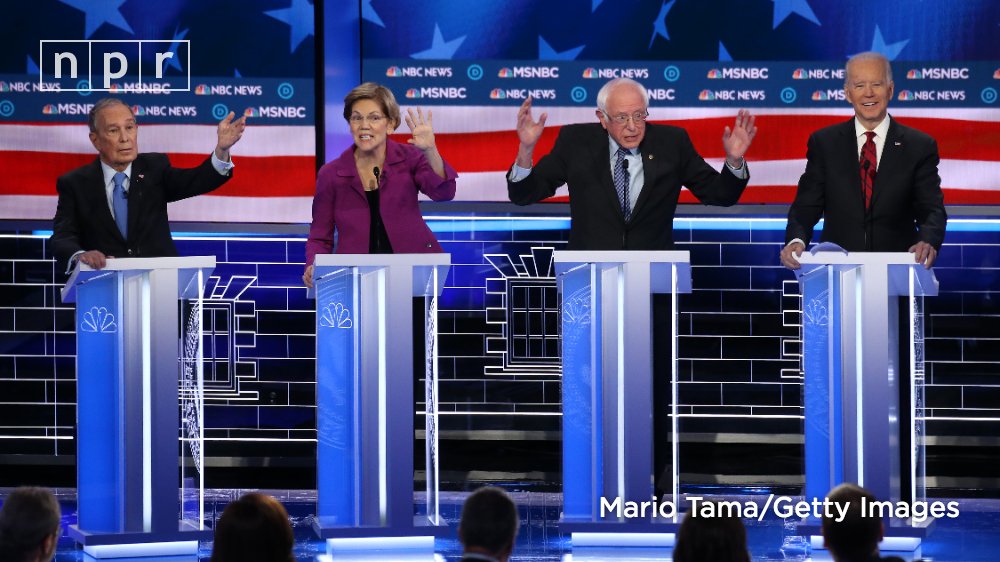 All of the candidates on tonight's #DemDebate stage have been challenged on the issues, their experience, even their supporters’ behavior. Stay caught up with NPR reporters' live updates and analysis: https://trib.al/9BD6oes