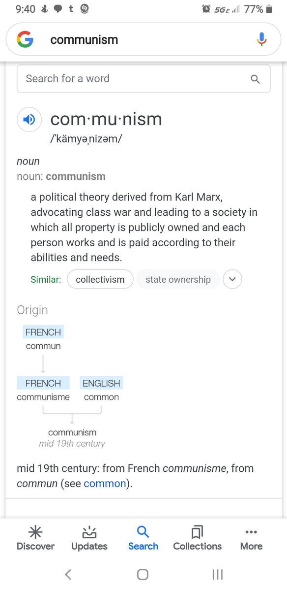 stupididiotone's tweet photo. @carpenterRobOH @JesseTrue3 @gil_danger @AndrewYang Whoops. Looks like communism is a redistribution of sorts https://t.co/OimAOcrsKL