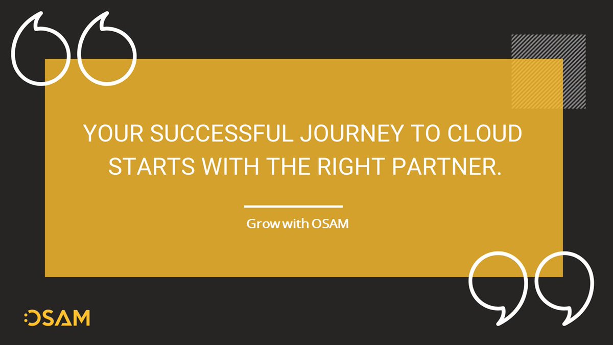 OSAMcloud's tweet image. More than digital transforming your business to cloud, OSAM team also helps you build cloud applications that are reliable, secure and high-performing. 
See more -&amp;gt; osam.io/well-architect…
#technology #architects #cloud #architectures  #cloudcomputing #business #bestpractices