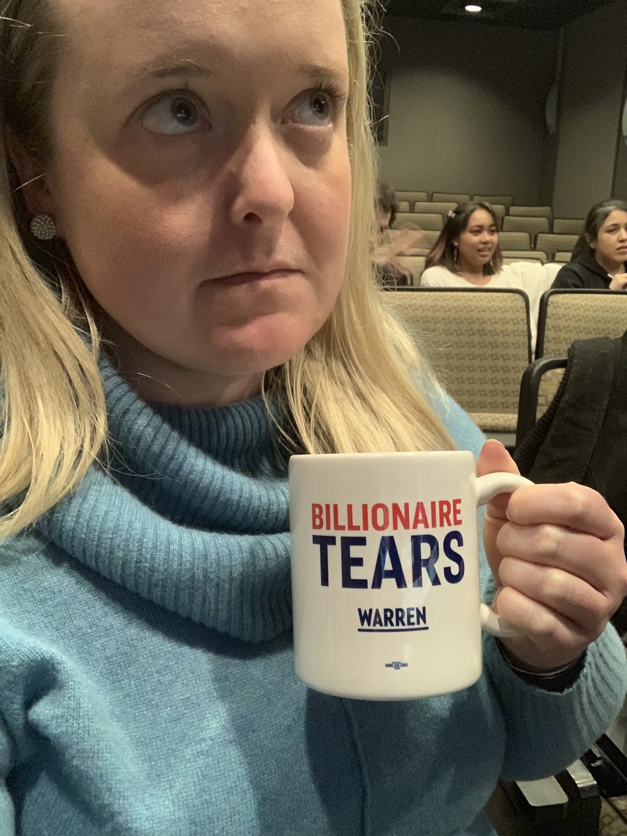 kerithompson's tweet photo. Current mood watching @elizabethwarren persist and destroy this #DemocraticDebate stage. #billionairetears #dreambigfighthard #hopeoverfear #planforthat #teamwarren https://t.co/4B7oeIV5AZ