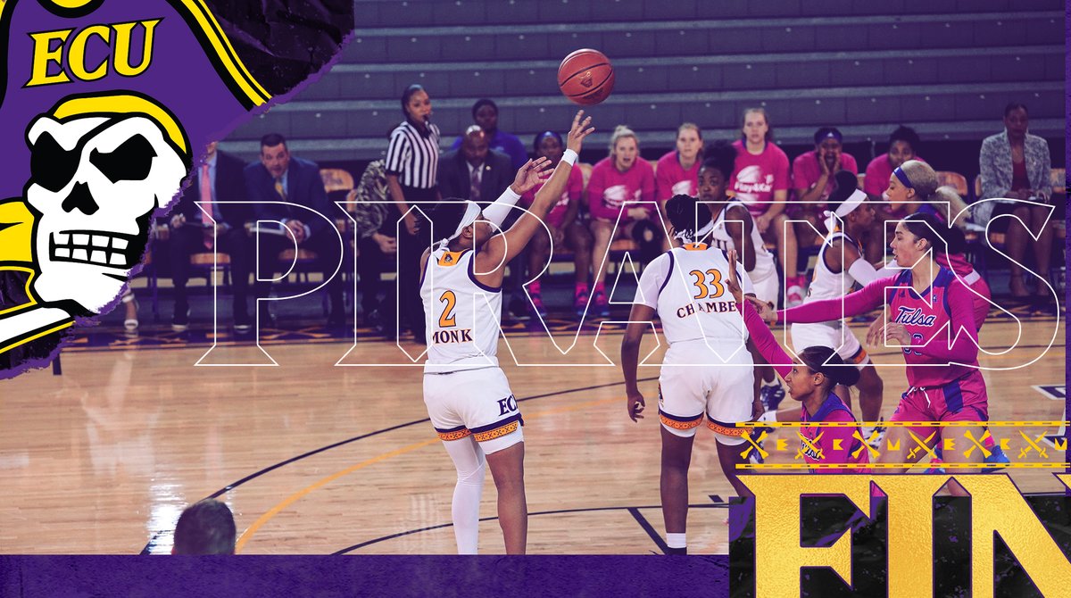 ECUWBB's tweet photo. On a night that the Pirates dominated Tulsa on the defensive end, Lashonda Monk set a new ECU record for career steals and the Pirates won their third straight home game!

📰https://t.co/uxBIyv0uL2
📺https://t.co/lOdrk052Y1 https://t.co/1Sgvt7OfZn