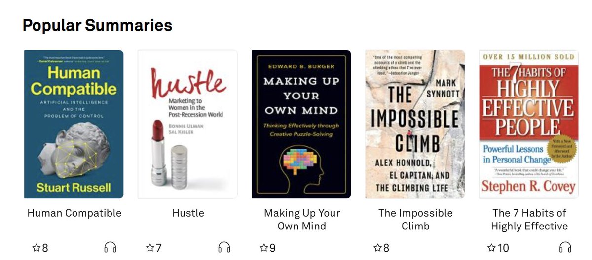 getAbstract's tweet photo. #WednesdayWisdom 🌟 have you read this week's popular #booksummaries? Featuring: #StuartRussell, @bonnieulman @ebb663 @m_synnott @StephenRCovey --> https://t.co/5gReD3H2eq https://t.co/4v02JLwej5