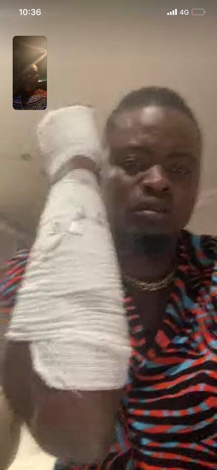 DouglasLwangaUg's tweet image. Pallaso getting medication. Eeh yesterday got all of us freaked out. Always thank God you are still alive. We are all still here for a reason. Bless God