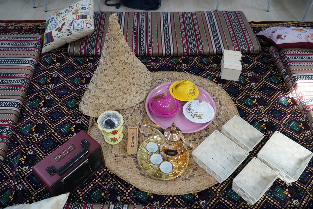 AISsharjah's tweet photo. Grade 7 to 9 English &amp; Humanities Academy girls shared their Vertical Day with a local public school in spirit of tolerance. The girls completed workshops that took them around the world with passports, boarding passes &amp; long lasting friendships. #AISEHuAcademy #AISJrSecondary https://t.co/L8uH1EDmgK