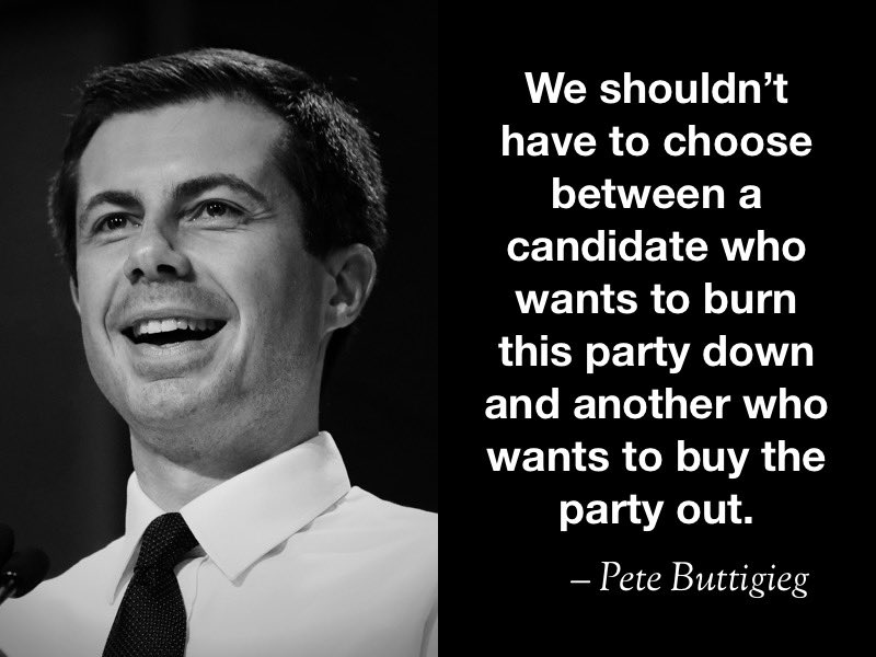 jeepowner17's tweet photo. #Pete @PeteButtigieg #DemocraticDebate https://t.co/XgfHDXTWRF