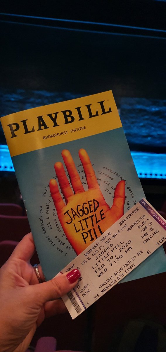 MarianaBelem's tweet photo. Apaixonada demais pra comentar sobre o musical Jagged Little Pill, com músicas desse álbum da Alanis. Chorei umas 3x, fiquei besta com as vozes e amei o roteiro. Alô @SarahOliveira SUA CARA ❤ Thank you @BroadwayInbound and @interamericanet 🙏🏼😭 #MariBelemViaja #MDPVpeloMundo https://t.co/qBDB5gqBeW