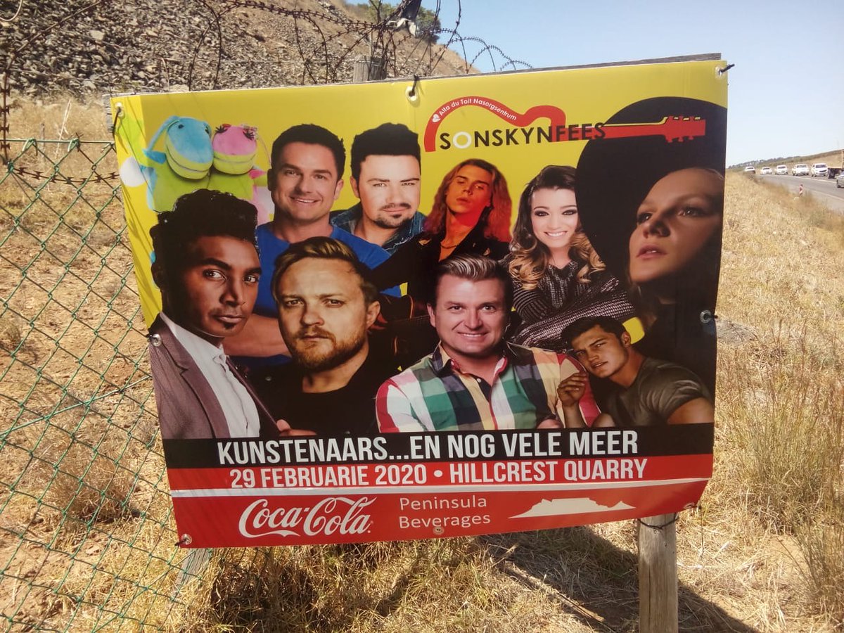 Sonskynfees's tweet photo. Net bietjie meer as 'n week om te gaan! Ons hoop julle het al julle kaartjies gekoop! Dit gaan 'n ongelooflike dag wees!
#Sonskynfees #Borde #Hillcrestquarry #Fees2020 #Koopkaartjiesnou https://t.co/wvCevNfqso