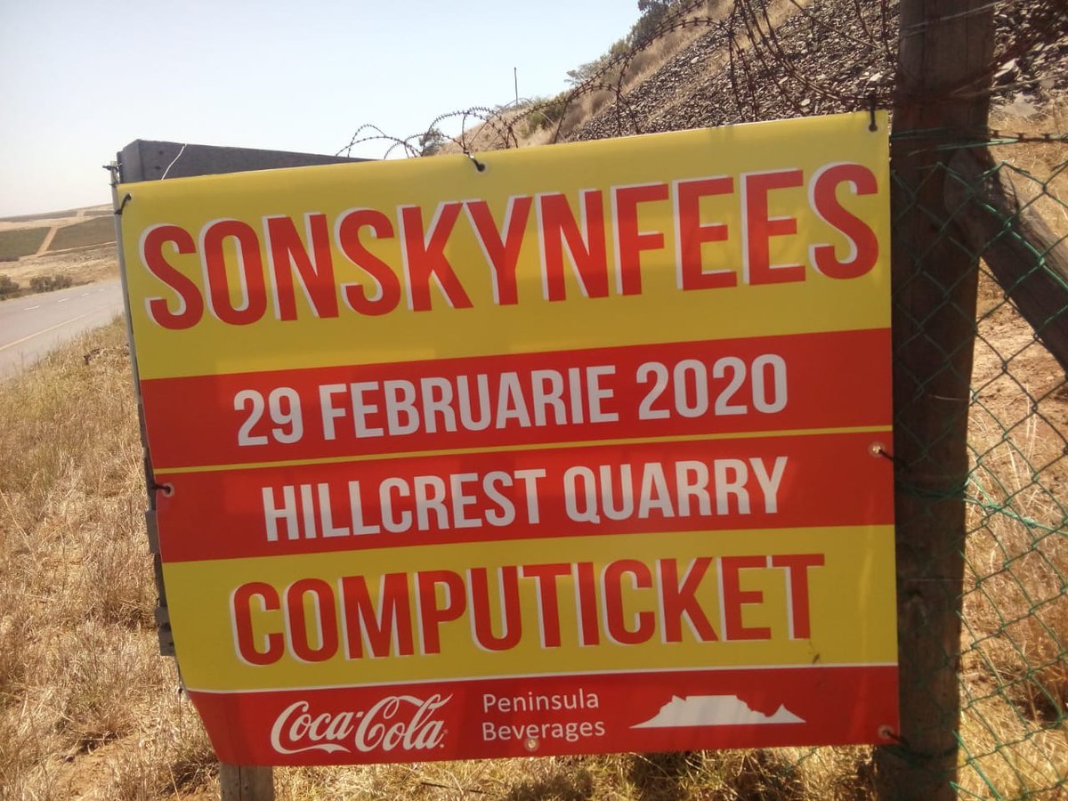 Sonskynfees's tweet photo. Net bietjie meer as 'n week om te gaan! Ons hoop julle het al julle kaartjies gekoop! Dit gaan 'n ongelooflike dag wees!
#Sonskynfees #Borde #Hillcrestquarry #Fees2020 #Koopkaartjiesnou https://t.co/wvCevNfqso