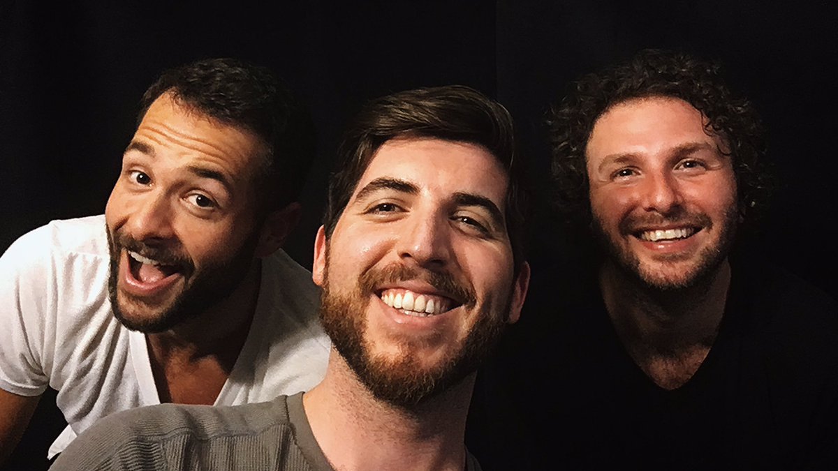 NickEllman's tweet photo. Cheesin after an awesome day in the studio 😁 I’m so honored to have these guys record my music... big thanks to Sam Shahin (🥁), Calvin Morin-Martin (🎸), and Bill Daniel (🧑🏼‍🚀) - very excited to get this project off the ground! https://t.co/vieTCOanZn