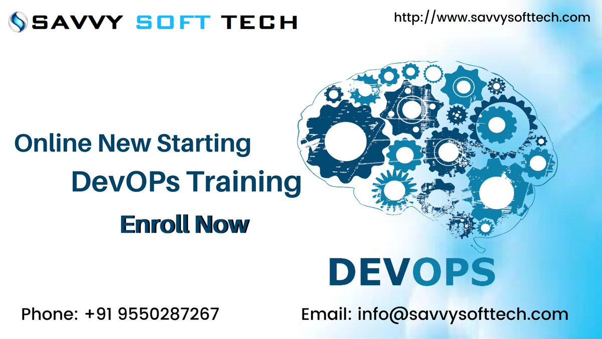 soft_savvy's tweet image. Redefining Software Development with DevOps Training at #SavvySoftTech, Starting New Online Batch for more details reach us at +91 9550287267 , email us at info@savvysofttech.com or visit : bit.ly/2OLNLbh
#devops #devopstrainig #onlinedevops #onlinetraining