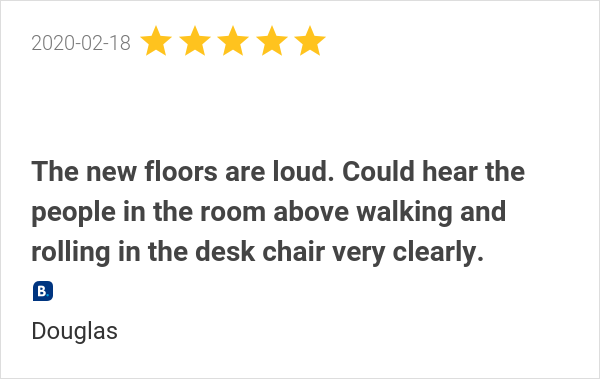 DaysInnLakeland's tweet photo. New 5.0-star Review: "The new floors fixed the musty smell of the past. <br><br>The new floors are loud. Could... https://t.co/k5HtpWQTZp