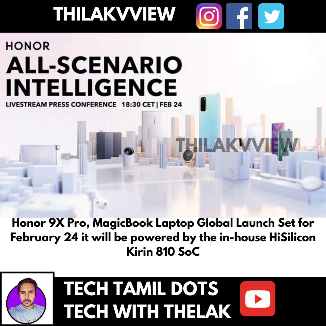 ThilakVView's tweet photo. Follow @thilakvview
#upcomingphones #android #tamiltech #thilakvview #technology #tech #techtamil #youtuber #youtube
#androidtricks #honor #honor9x #honor9xpro https://t.co/7F56AtTLVk