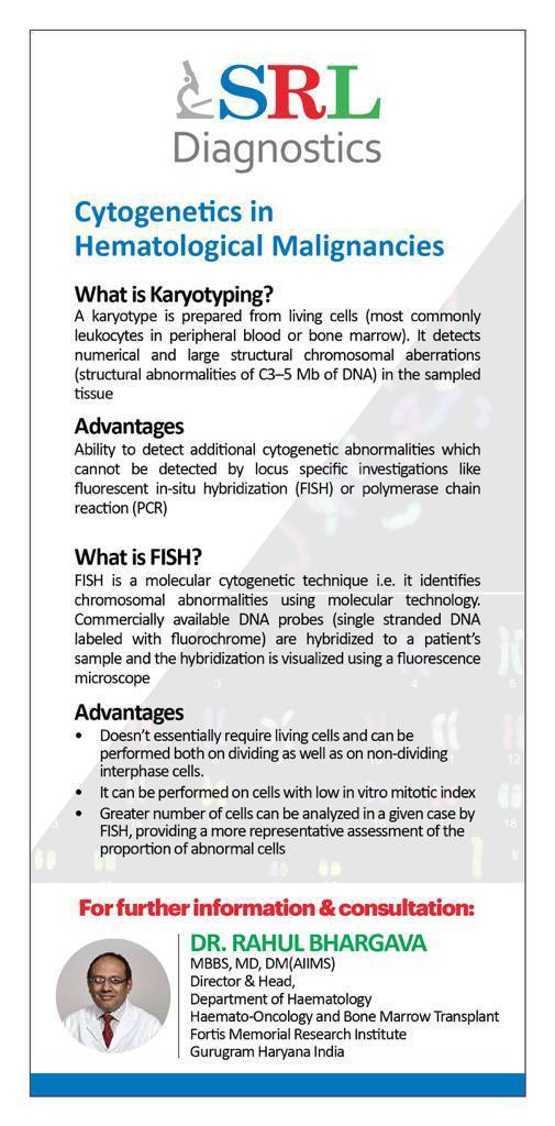 Response or no response, it all depends upon your own genes and genetic aberrations in Blood Cancers...
We should always check Cytogenetics as it help to delineate between chemo candidates Vs chemo and Transplant candidates...