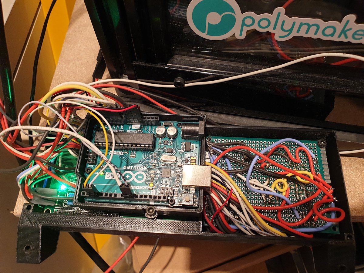pcpointer's tweet image. 3d printer enclosure - fan control  prototype 
#3dprint #pcpointer #3ddruck #zaribo #prusa3d