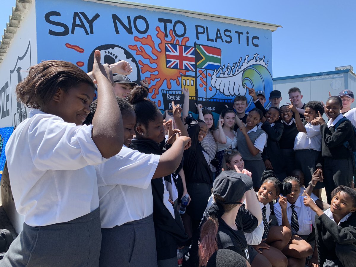 Global_LinksWHS's tweet photo. Eco bricks bottle top art and mural - amazing teamwork 2020 https://t.co/sdCIGOFEya