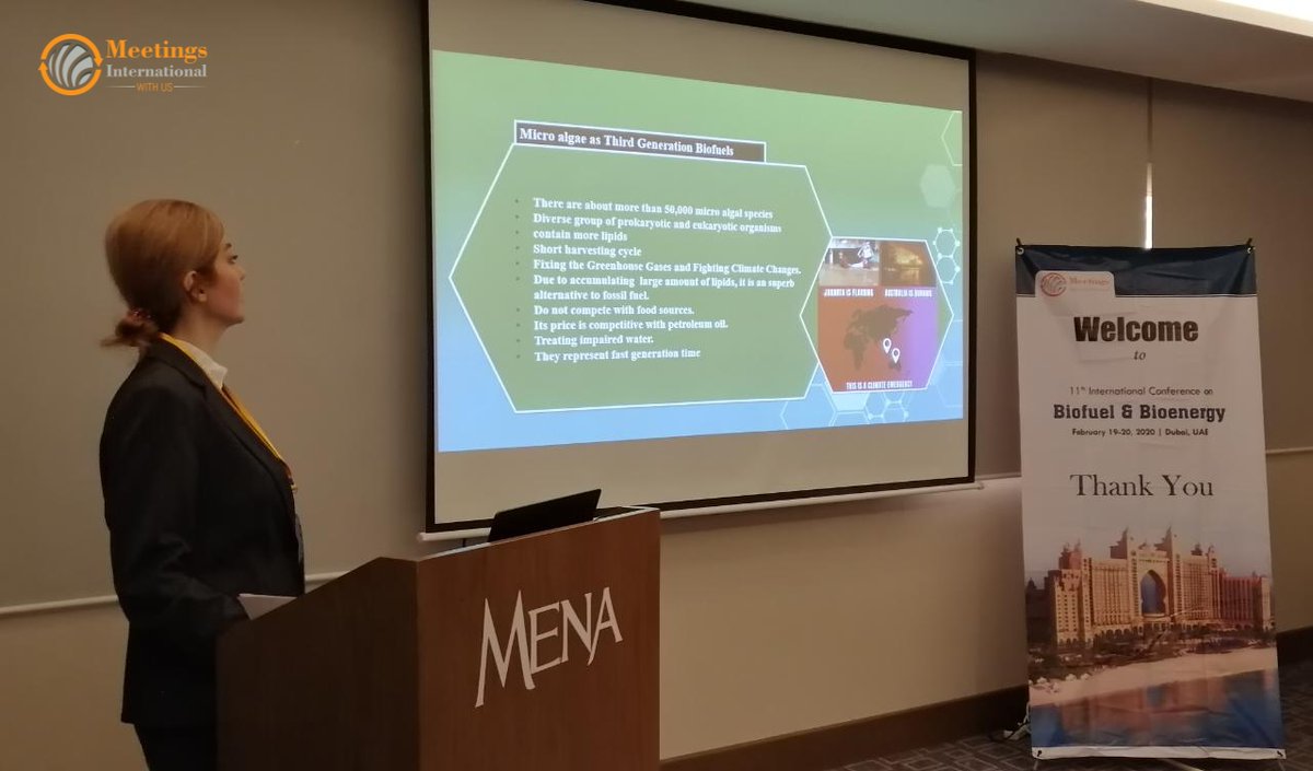 MeetingsInt's tweet photo. Oral presentation by #Marzie_Rayati from Islamic Azad University, Iran at 11th International Conference on Biofuel & Bioenergy
#Biofuel_Conference #Bioenergy_Conference #Dubai
For more details, connect us: +65 3158 1626 https://t.co/c0O64dd9tl