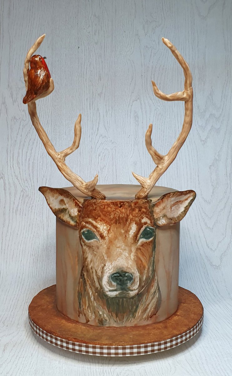 simplewishcakes's tweet photo. Hand painted stag cake

#simplewishcakes #cakedecorating #stag #deer #Scottish #handpainted #handmade #cakesoftwitter #cakes #cake #occasions #robin #antlers #edible #stagpainting https://t.co/lUHFKuU2gG