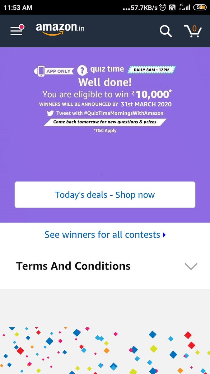 twittsmona's tweet photo. @amazonIN
#QuizTimeMorningsWithAmazon https://t.co/HOsUBdX9za