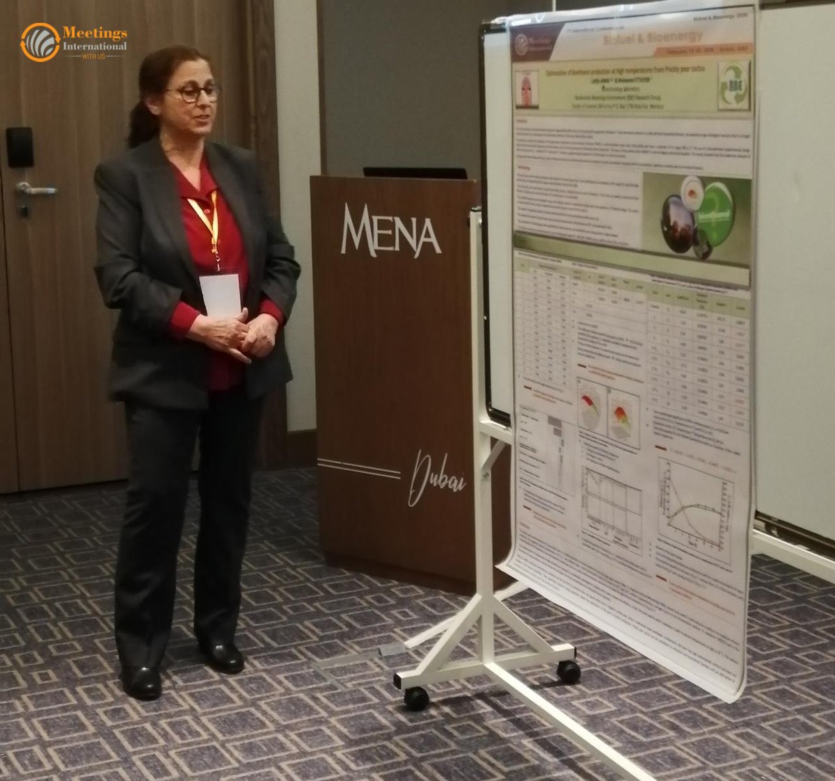 MeetingsInt's tweet photo. Poster presentation by #Latifa_Jamai from Sidi Mohamed Ben Abdellah University, Morocco on "Optimization of bioethanol production from agro-biological resource at high temperature" at Biofuel & Bioenergy 2020
#Biofuel_Conference #Bioenergy_Conference #Dubai https://t.co/gELIoIdaYX