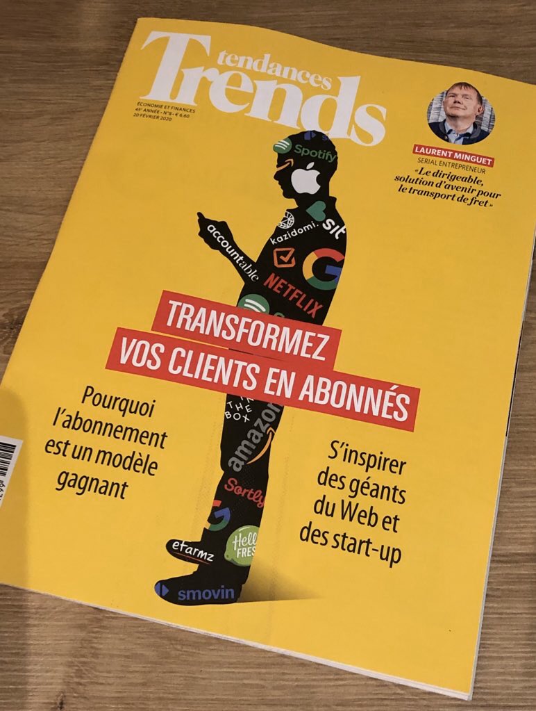 🤩 vous avez déjà pensé à transformer vos clients en abonnés? Pas mal de #startup, comme les #gafa, l’ont fait. Découvrez pourquoi et comment dans le nouveau Trends-Tendances, sorti ce matin !!